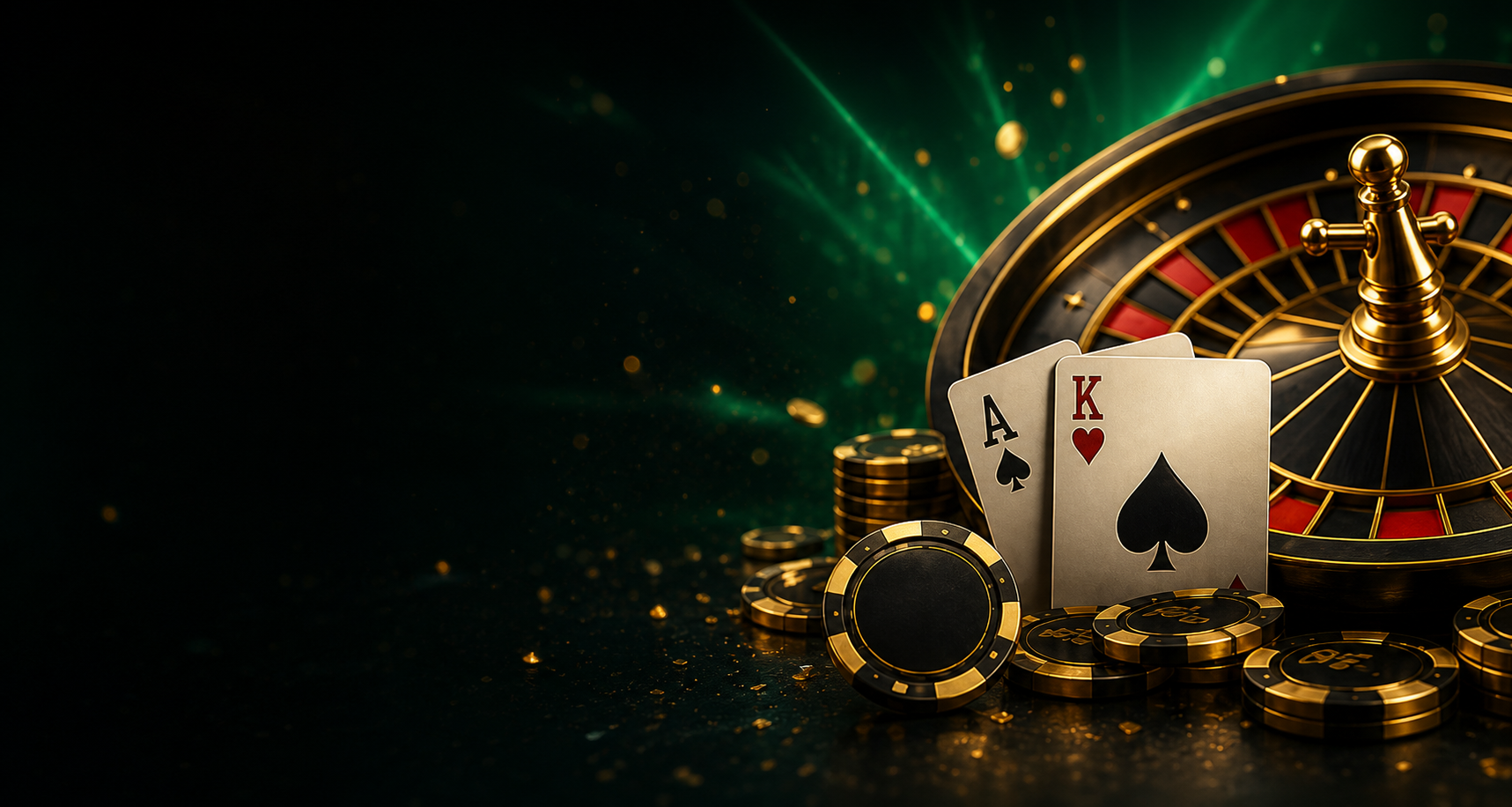 Không gian casino FO88 tông xanh ngọc và vàng
